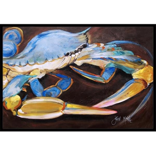 Carolines Treasures JMK1090MAT Blue Crab Indoor & Outdoor Mat; 18 x 27 in. JMK1090MAT - main